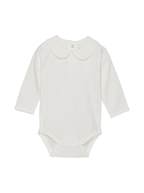Basic Collared Bodysuit Tees Fixoni Natural 1M 