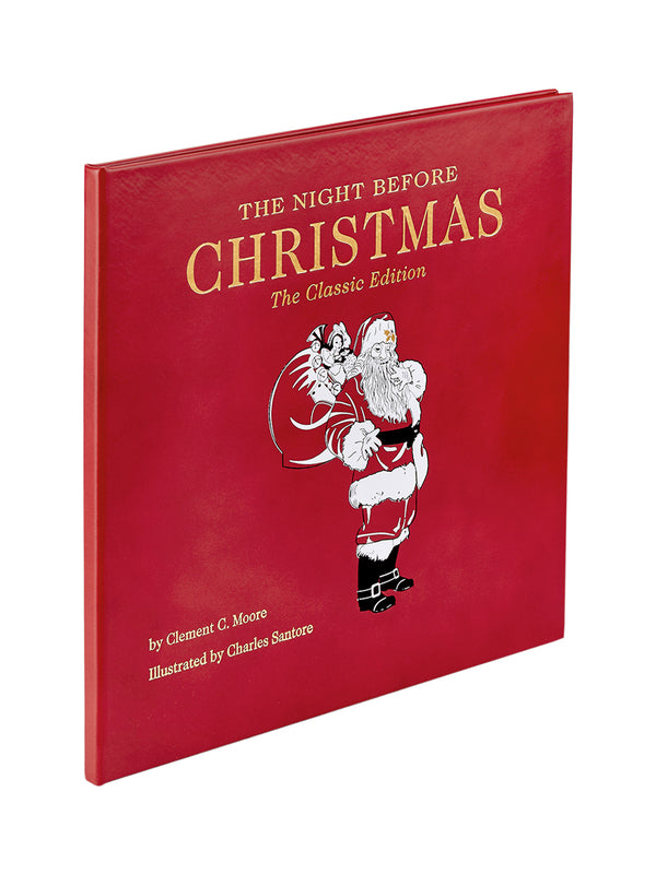 The Night Before Christmas Leather Bound Book Books Graphic Image   