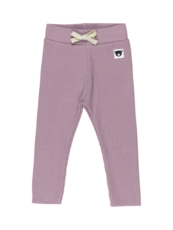 Grape Rib Legging Leggings Huxbaby Grape 2Y 