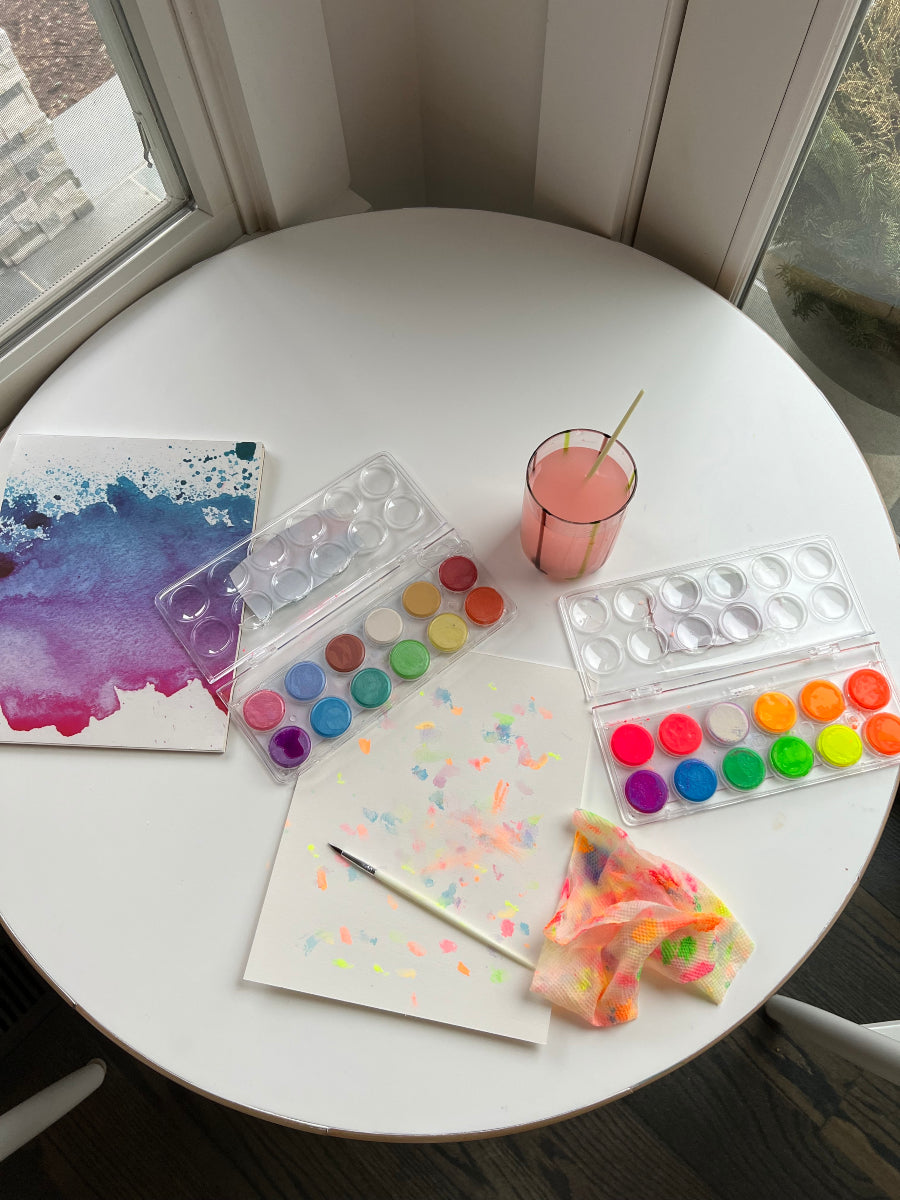 Ooly, Chroma Blends Neon Watercolor Paint Set