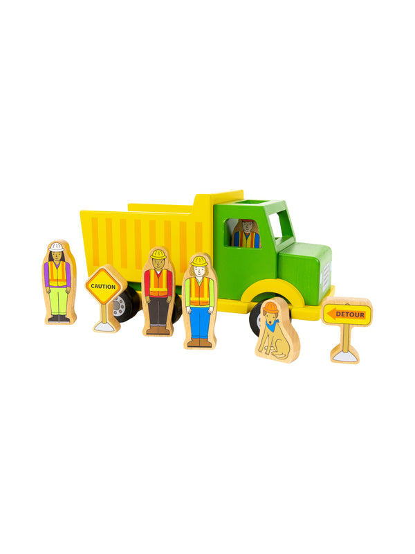 Construction Crew Magnetic Truck Pretend Play Jack Rabbit Creations   