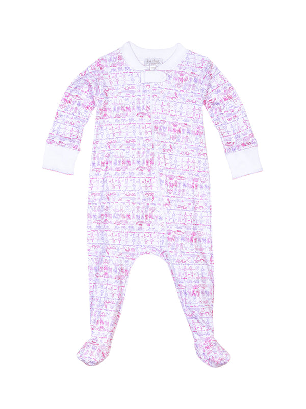 Ballet Zip Onesie Pajamas Joy Street Kids Pink 0-3M 