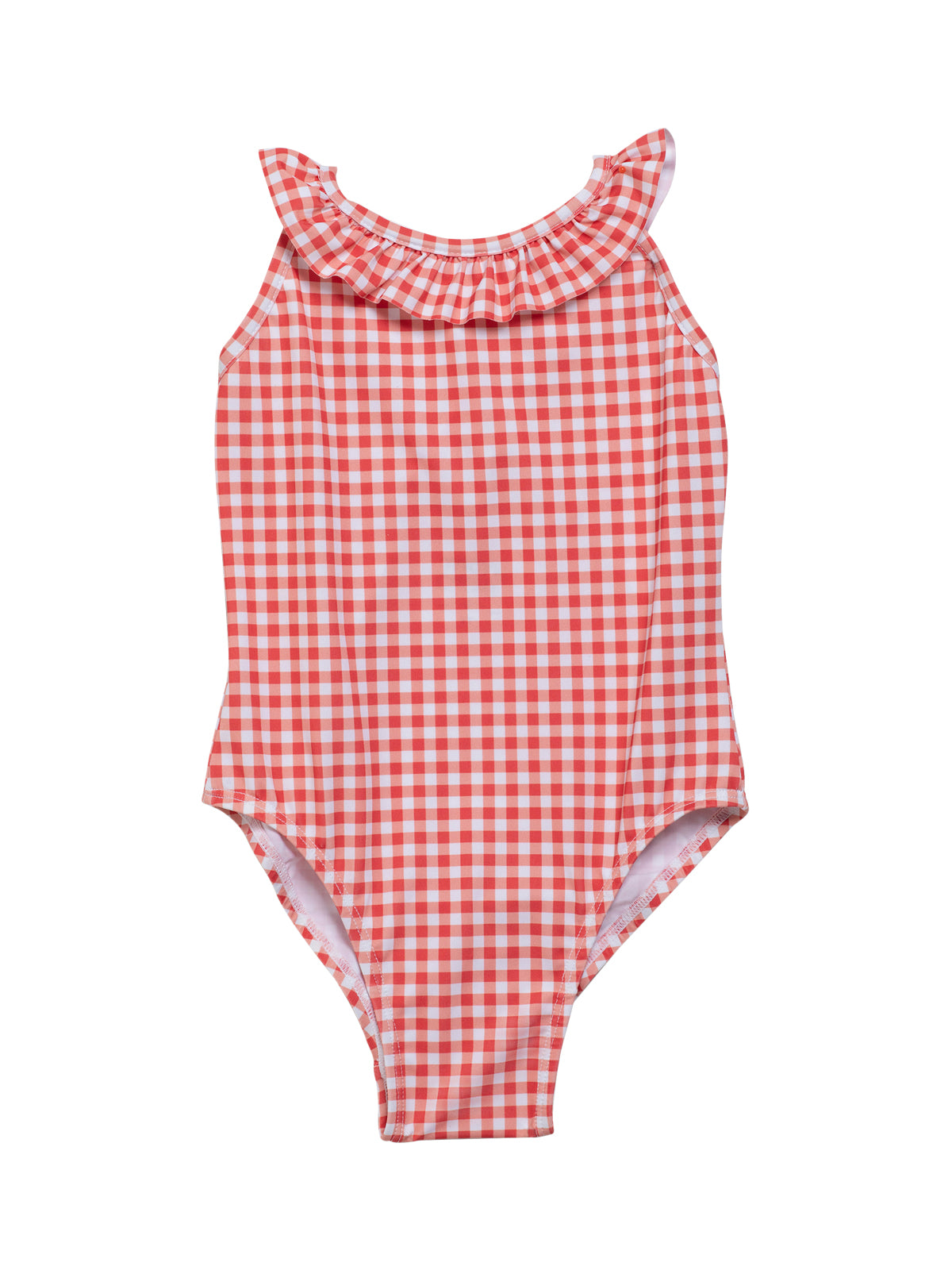 Coral Gingham Swimsuit | Danrie