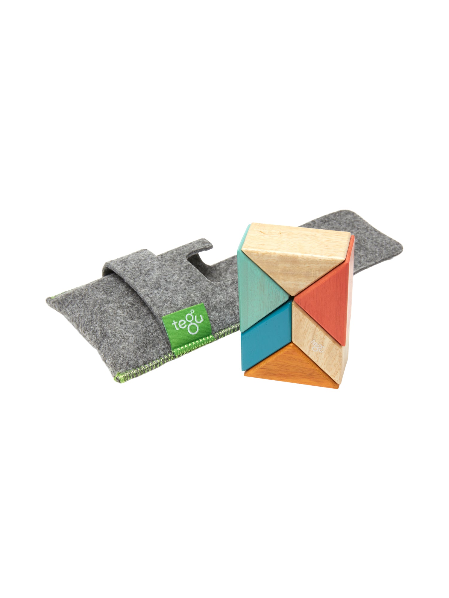 Pocket Pouch Prism - Magnetic Wooden Block Set Games & Puzzles Tegu Sunset  