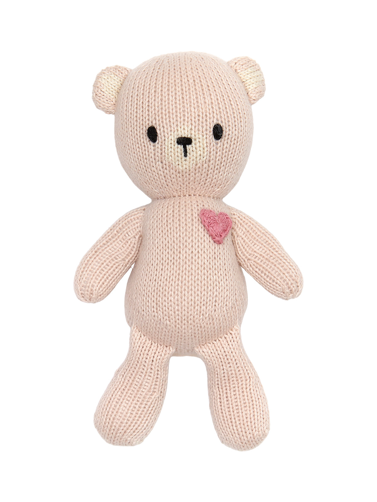 Baby Bear With Heart 8" Plush Tun Tun Pink  