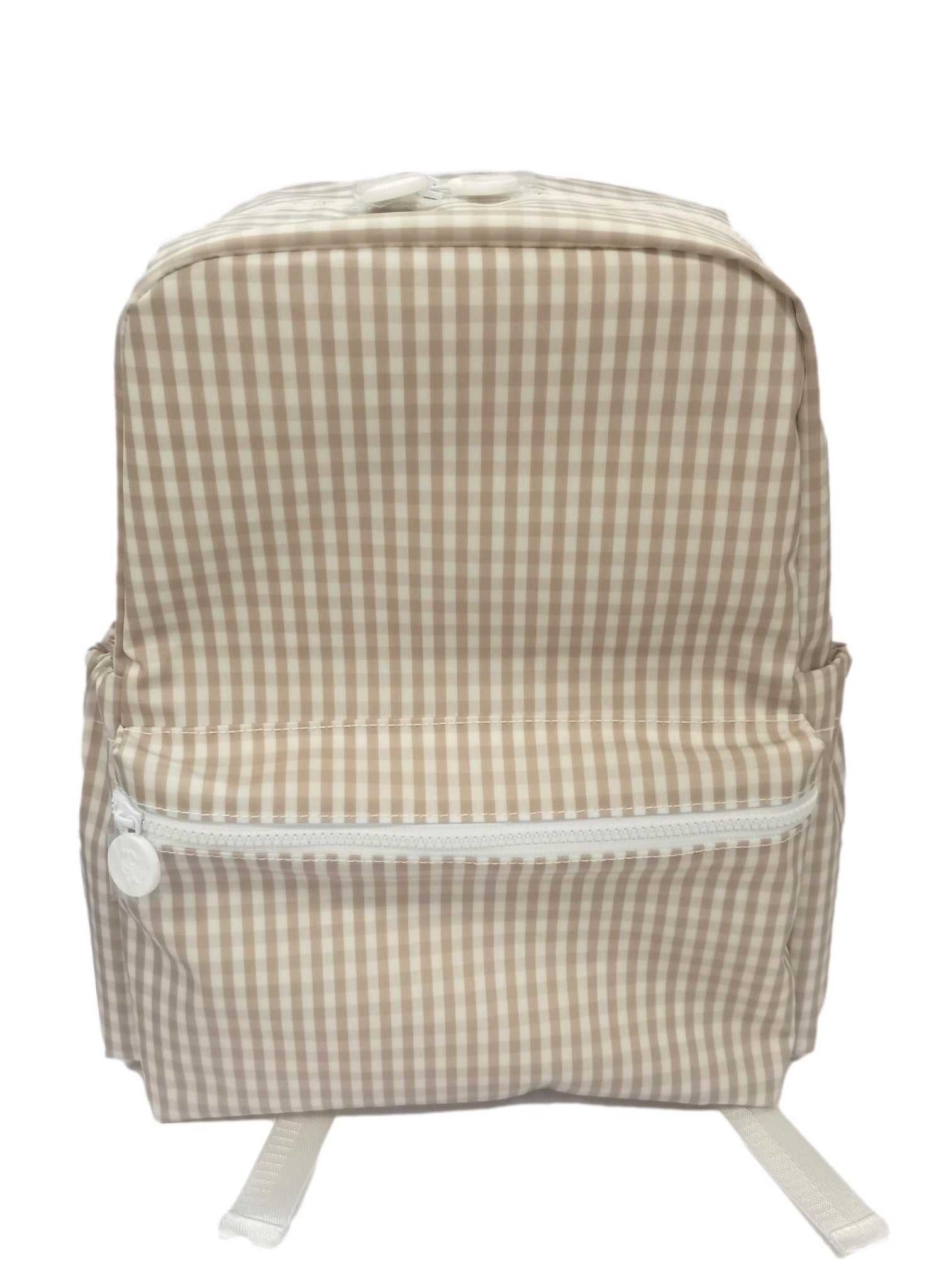 Gingham Backpacker Bags TRVL Design Gingham Khaki  