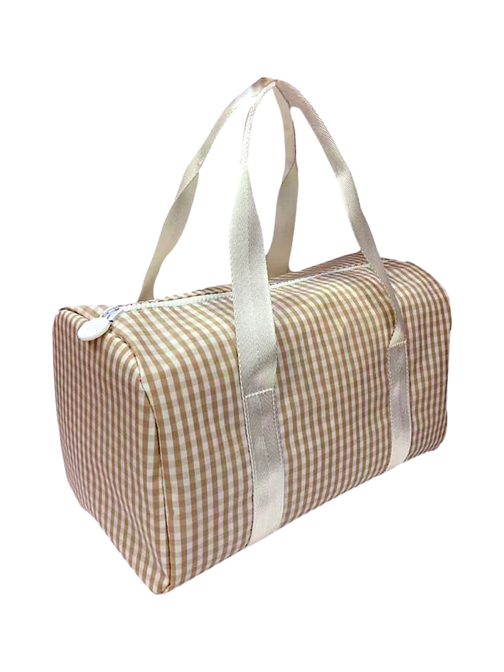 Gingham Mini Packer Bags TRVL Design Gingham Khaki  