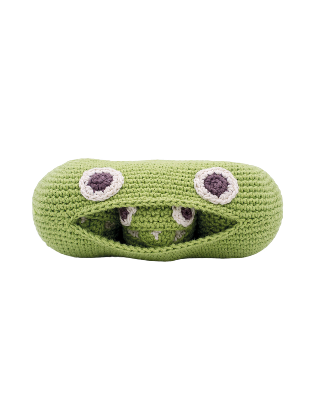 Organic Green Pea Rattle - Vegetable Toys for Babies