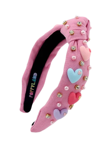 ヘアアクセサリー Dahlia shrinking embroidery headband Dahlia shrinking embroidery headband (Black)